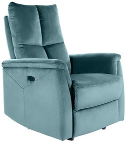 FOTEL ROZKŁADANY NEPTUN VELVET ZIELONY BLUVEL 78 DIOMMI-80-3026