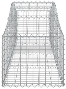 vidaXL Συρματοκιβώτια Τοξωτά 13 τεμ. 200x50x40/60 εκ. Γαλβαν. Ατσάλι