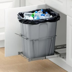 VEVOR Pullout Waste Container Under Cabinet Kitchen Garbage Bin Trash Can