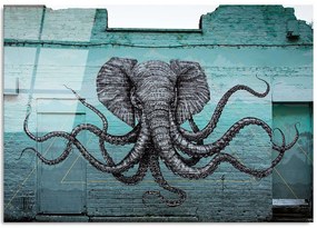 Πίνακας Γυάλινος 123BZM1117 100x70cm Multi Wallity Οριζόντιοι Glass