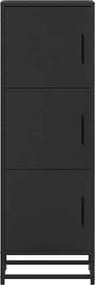 vidaXL Ντουλάπι Μαύρο από 35,5x35x106,5 cm Επεξεργασμένο Ξύλο μέταλλο