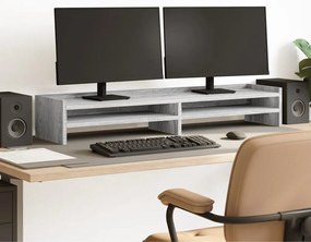 vidaXL Βάση Οθόνης Γκρι Sonoma 100x24x16 εκ. από Επεξεργασμένο Ξύλο