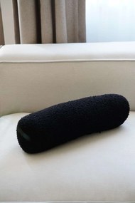 Διακοσμητικό Μαξιλάρι Μαύρο TEDDY ROLLER 50x14x14