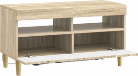 vidaXL Ντουλάπα LED Τηλεόρασης Sonoma Δρυς Επεξεργασμένο Ξύλο
