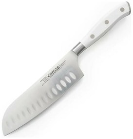 Μαχαίρι Santoku Επαγγελματικό Από Ανοξείδωτο Ατσάλι  Marble Comas Λευκό 18cm