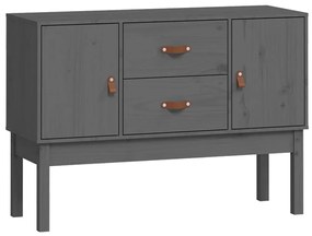 vidaXL Συρταριέρα Γκρι 110x40x78 εκ. από Μασίφ Ξύλο Πεύκου