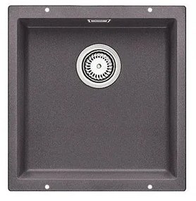 Blanco Subline-U 400-U Rock Grey SILGRANIT™ PuraDur™ Γρανιτένιος Νεροχύτης Υποκαθήμενος με 1 Γούρνα 43x46 cm