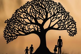 Σετ των 3 Intra απο ξύλο plywood 3mm-4mm πάχος -  περικοπής  για τη γιορτή του πατέρα Dad Tree Δίασταση 4x4 cm INTRAFABR-97831964