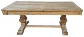 Artekko Deus Μασίφ Ξύλινη Επεκτεινόμενη Τραπεζαρία σε Φυσική Απόχρωση (200/280x100x78)cm Artekko 617-0240