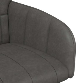 vidaXL Καρέκλες φαγητού 2 pcs Τεχνητό Δέρμα Μαύρο 57 x 50 x 85 εκ.