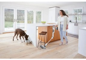 Σκούπα όρθια Shark IW3612EU, 240W, 0.42 l, 3 ρυθμίσεις, Αόρατοι αισθητήρες ανίχνευσης ρύπων, Σφραγίδα κατά των αλλεργιογόνων, LED, Λευκό/χρυσό