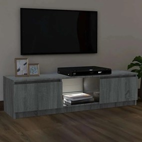vidaXL Έπιπλο Τηλεόρασης με LED Γκρι Sonoma 120x30x36 εκ.