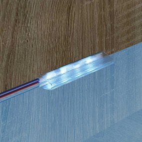 vidaXL Λωρίδα LED 12 pcs Μαύρο και Πολύχρωμο 1745 χιλιοστά