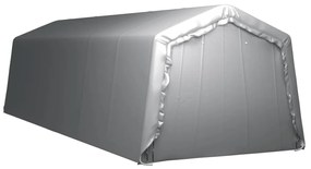 vidaXL Τέντα Αποθήκευσης Γκρι 300 x 900 εκ. Ατσάλινη