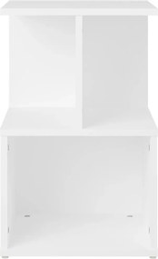 vidaXL Κομοδίνα 2 τεμ. Λευκά 35 x 35 x 55 εκ. από Επεξ. Ξύλο