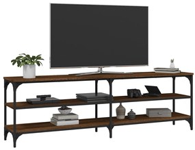 vidaXL Έπιπλο Τηλεόρασης Καφέ Δρυς 160x30x50 εκ. Επεξεργασμένο Ξύλο