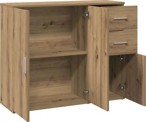 vidaXL Μπουφές από Τεχνητό Δρυς 91x29,5x75 εκ. από Τεχνητό Ξύλο