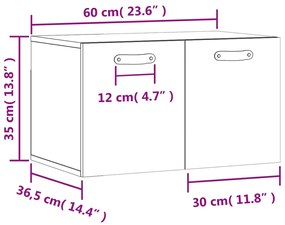 ΝΤΟΥΛΑΠΙ ΤΟΙΧΟΥ ΛΕΥΚΟ 60 X 36,5 X 35 ΕΚ. ΑΠΟ ΕΠΕΞΕΡΓΑΣΜΕΝΟ ΞΥΛΟ 829996