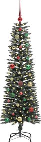 vidaXL Τεχνητό Χριστουγεννιάτικο Δέντρο με 150 LED Πράσινο 150 cm