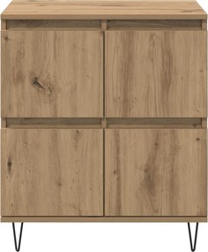vidaXL Παραδοσιακά Πλευρικά Έπιπλα 3 pcs Artisan Oak