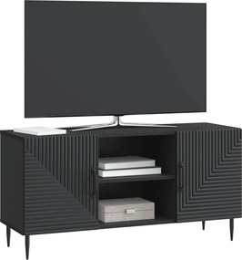 vidaXL Ντουλάπι TV 102 x 34,5 x 50 cm Μαύρο Επεξεργασμένο Ξύλο