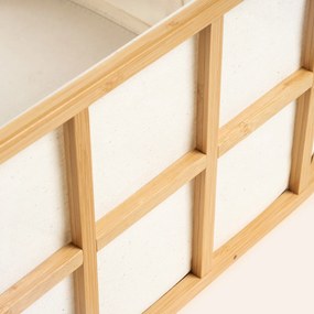 Stewehome φυσικό καλάθι από μπαμπού Πολύχρωμο 32x23x20 cm