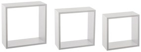 Ράφια Τοίχου (Σετ 3τμχ) F-V Cube White 138957B