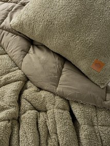 Single Quilt &amp; Pillow Set Pelus - Stone Stone