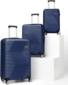 Stewehome Σετ 3 τεμαχίων βαλίτσες με 4 τροχούς και κλειδαριά