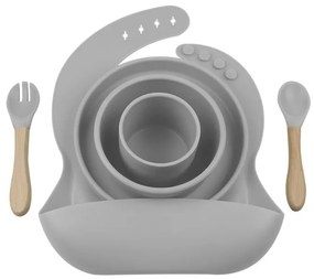 MinikOiOi Σετ BLW III από Σιλικόνη Powder Grey