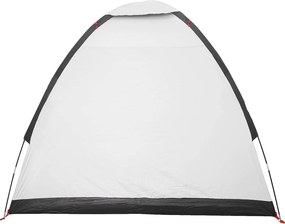 vidaXL Σκηνή Camping 2 ατόμων Λευκό Μαύρο Πολυεστέρας και Χάλυβας
