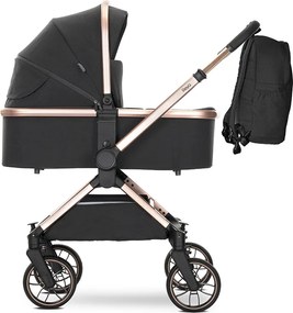 BABY STROLLER REYA 3in1 BLACK JASPER with reversib