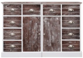vidaXL Ντουλάπι με 10 Συρτάρια Καφέ 113 x 30 x 79 εκ. από Ξύλο