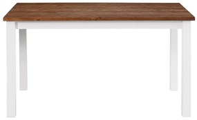 Τραπέζι Riverton 631, Πεύκο, Άσπρο, 75x90x180cm, Ξύλο, Ινοσανίδες μέσης πυκνότητας, Ξύλο: Πεύκο | Epipla1.gr