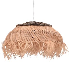 Intrahome Φωτιστικό οροφής Hengiole intrahome sisal σε φυσικό-μαύρο χρώμα Φ60x40εκ | SKU: INTRAPA-440111117