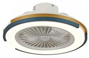 Ανεμιστήρας Οροφής LED Φ30 DC 35W 02-00186 Helvia Χρυσό-Ανθρακί LINEME 02-00186 Χρυσό