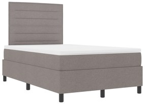 vidaXL Κρεβάτι Box Spring με Μαξιλάρι Ταύρος 120x200 εκ Υφάσματος