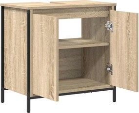 vidaXL Ντουλάπι Νιπτήρα Μπάνιου Sonoma Δρυς 60x34,5x60 εκ.