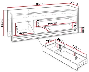Έπιπλο τηλεόρασης Quant