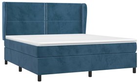 ΚΡΕΒΑΤΙ BOXSPRING ΜΕ ΣΤΡΩΜΑ ΣΚΟΥΡΟ ΜΠΛΕ 160X200 ΕΚ. ΒΕΛΟΥΔΙΝΟ 3129163