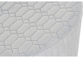 Υποπόδια DKD Home Decor πολυεστέρας Sky μπλε Σφουγγάρι Ξύλο MDF (55 x 55 x 35 cm)