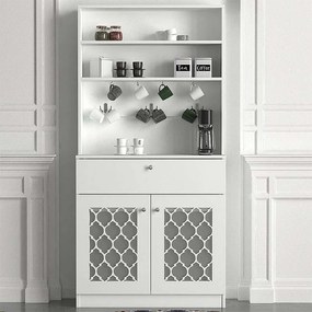 ΕΠΙΠΛΟ ΚΟΥΖΙΝΑΣ AXEL MEGAPAP ΧΡΩΜΑ ΛΕΥΚΟ 90X37X183,6ΕΚ.