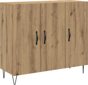 vidaXL Πλαϊνό γραφείο Artisan Oak 90 x 32,5 x 80 εκ Επεξεργασμένο ξύλο