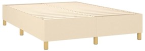 ΚΡΕΒΑΤΙ BOXSPRING ΜΕ ΣΤΡΩΜΑ ΚΡΕΜ 140X190 ΕΚ. ΥΦΑΣΜΑΤΙΝΟ 3132070