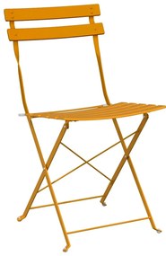vidaXL Πτυσσόμενη Καρέκλα Κήπου 2 pcs Μουσταρδί 42 x 46 x 82εκ Ατσάλι
