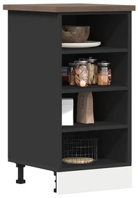Ντουλάπι "Riga" Μαύρο 40x44,5x81,5 εκ. από Τεχνητό Ξύλο