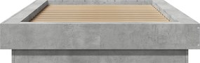 vidaXL Κρεβάτι δαπέδου Γκρι Σκυροδέματος 80 x 210 cm