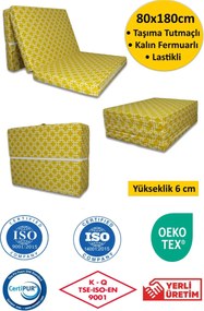 Stewehome Αναδιπλούμενο στρώμα αφρού μονό 180x80x6 cm