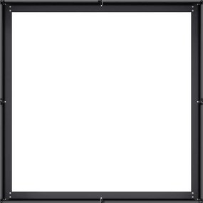 vidaXL Ζαρντινιέρα Μαύρη 100x100x30 εκ. από Χάλυβα