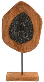 Διακοσμητικό Αγαλματίδιο 961-225-002 29x10x54cm Antique Black-Natural Ξύλο